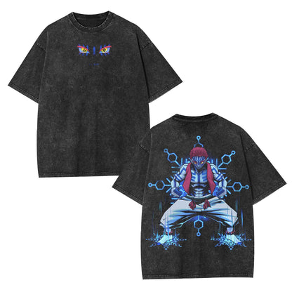AKAZA DEMON SLAYER UNISEX ANIME INSPIRED VINTAGE OVERSIZED TEE-[DS]