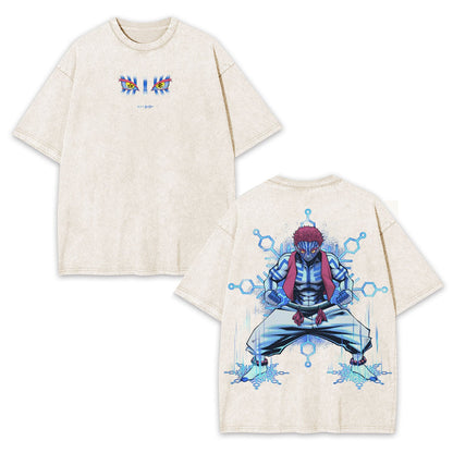 AKAZA DEMON SLAYER UNISEX ANIME INSPIRED VINTAGE OVERSIZED TEE-[DS]