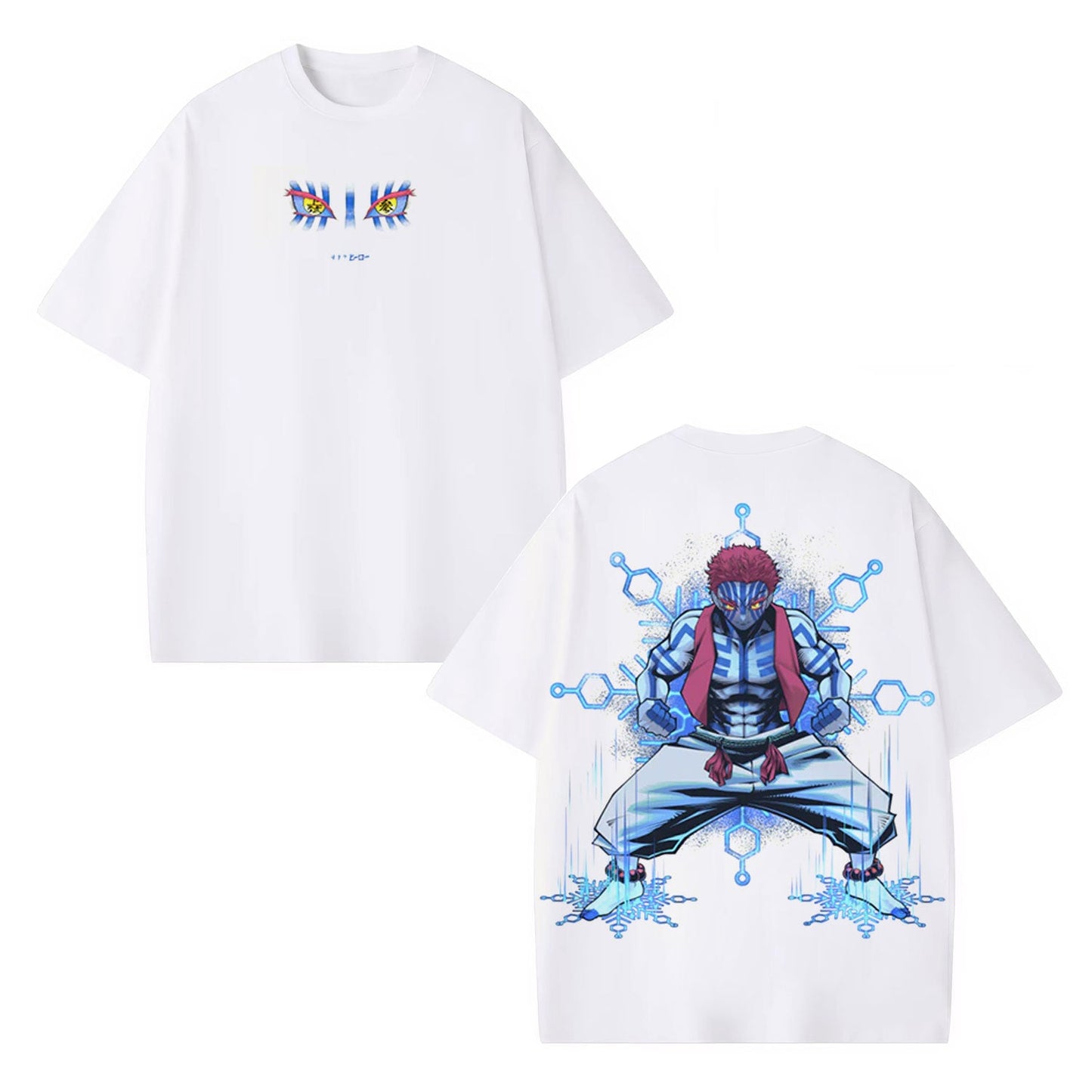 AKAZA DEMON SLAYER UNISEX ANIME INSPIRED VINTAGE OVERSIZED TEE-[DS]