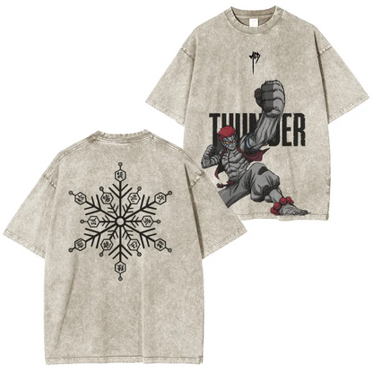 AKAZA DEMON SLAYER UNISEX OVERSIZED TEE-[DS]
