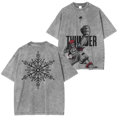 AKAZA DEMON SLAYER UNISEX OVERSIZED TEE-[DS]