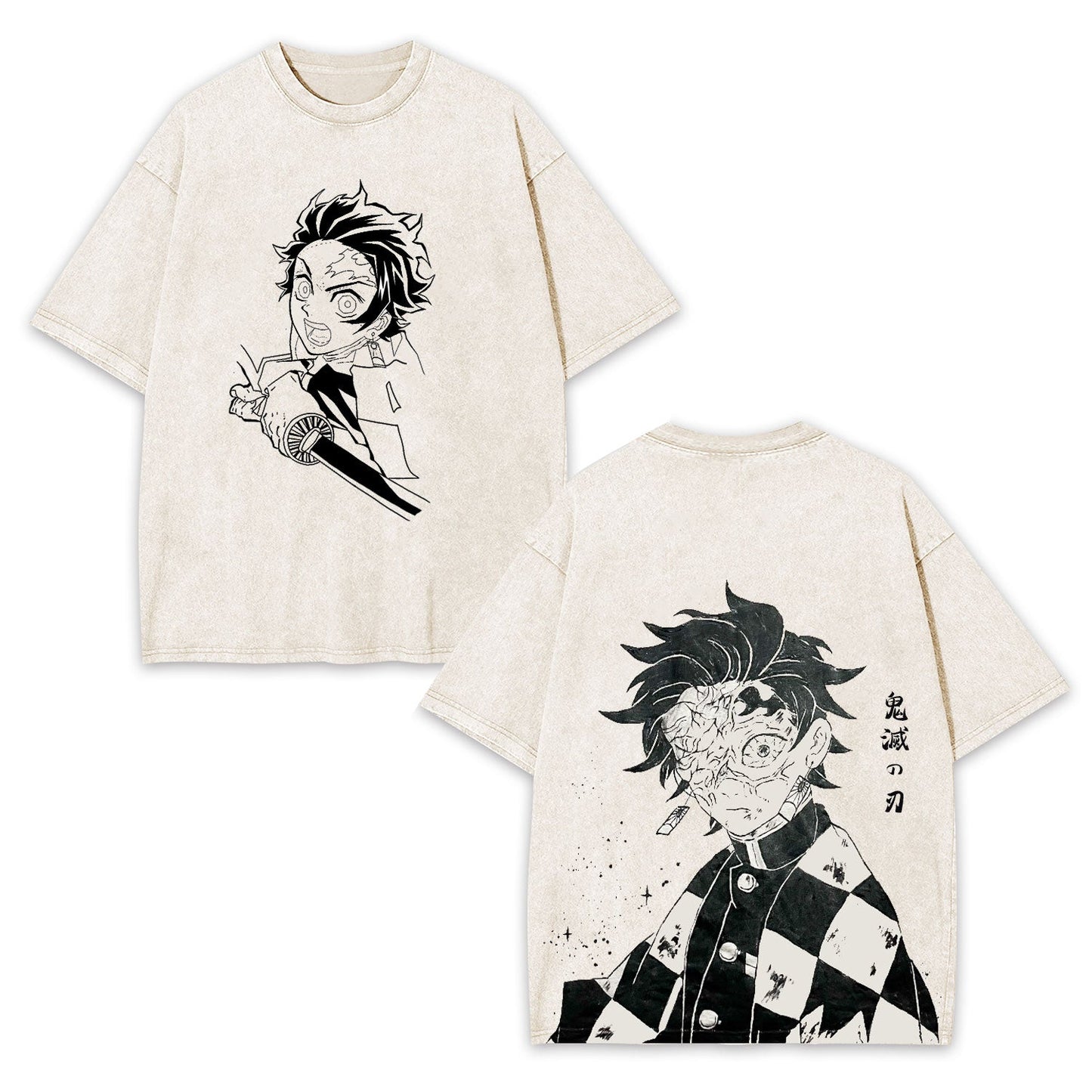 ANIME OVERSIZED TEE 丨 DEMON SLAYER-[DS]