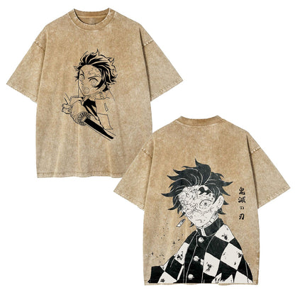 ANIME OVERSIZED TEE 丨 DEMON SLAYER-[DS]