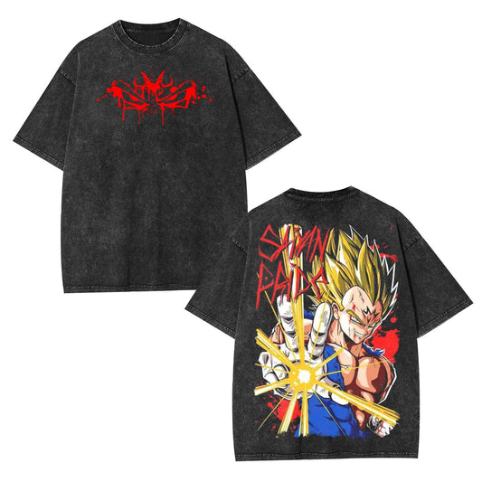 VEGETA - SAIYAN ANIME OVERSIZED TEE 丨 DRAGON BALL-[DS]
