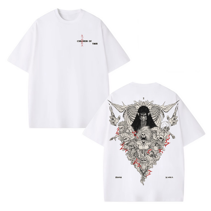 ATTACK ON TITAN UNISEX ANIME INSPIRED VINTAGE T-SHIRT-[DS]