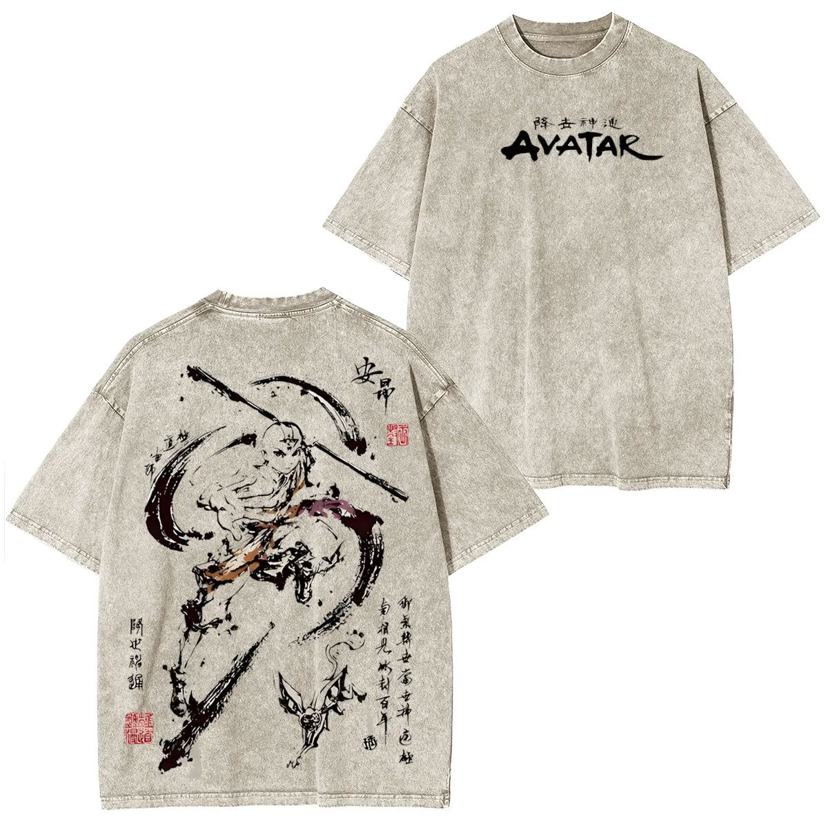 AVATAR THE LAST AIRBENDER UNISEX ANIME OVERSIZED TEE-[DS]
