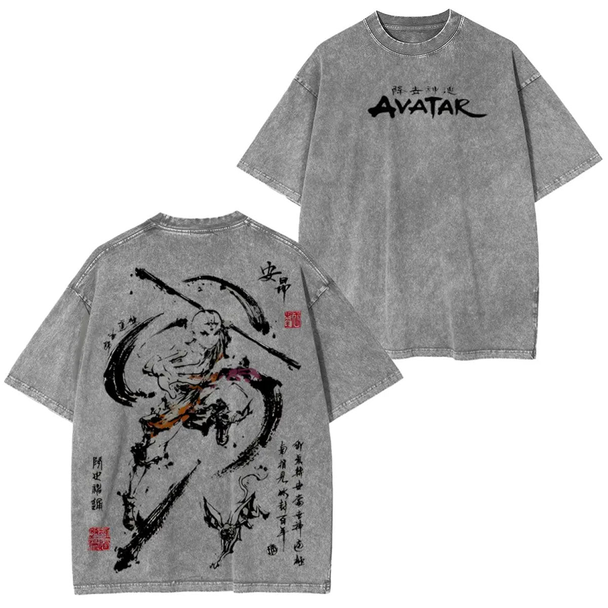 AVATAR THE LAST AIRBENDER UNISEX ANIME OVERSIZED TEE-[DS]