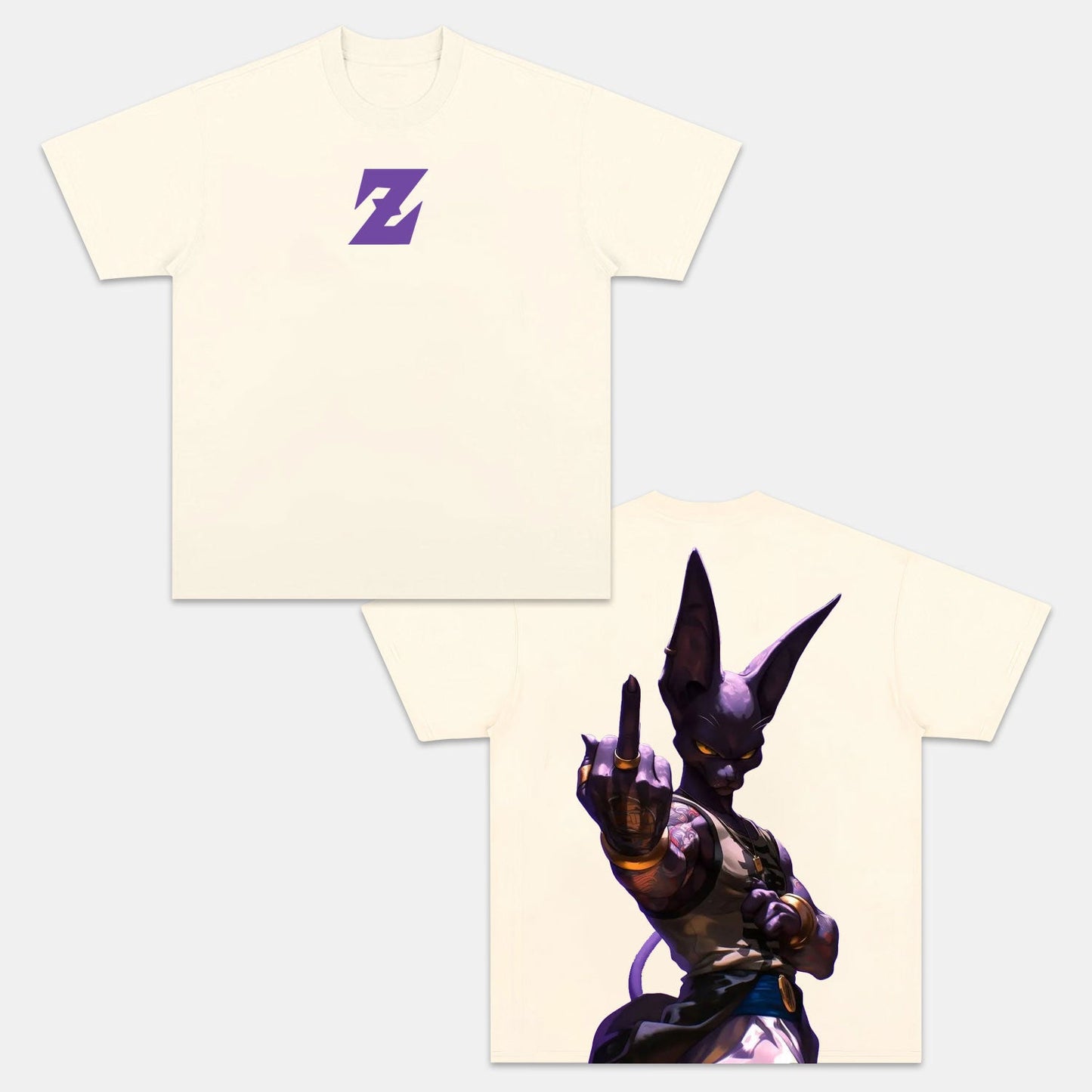 BEERUS ANIME OVERSIZED TEE丨DRAGON BALL
