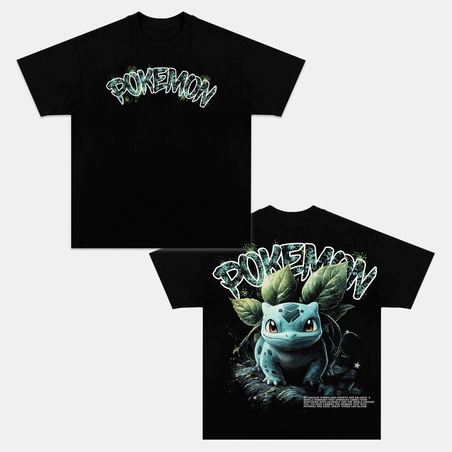 BULBASAUR VINTAGE OVERSIZED TEE丨POKÉMON-[DS]