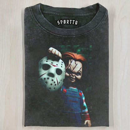 CHILDS PLAY AND JSAON VOORHEES TEE