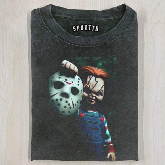 CHILDS PLAY AND JSAON VOORHEES TEE
