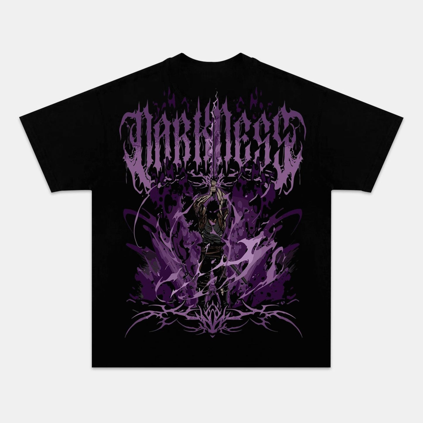 CAPTAIN YAMI SUKEHIRO UNISEX ANIME INSPIRED VINTAGE TEE丨BLACK CLOVER-[BACK]