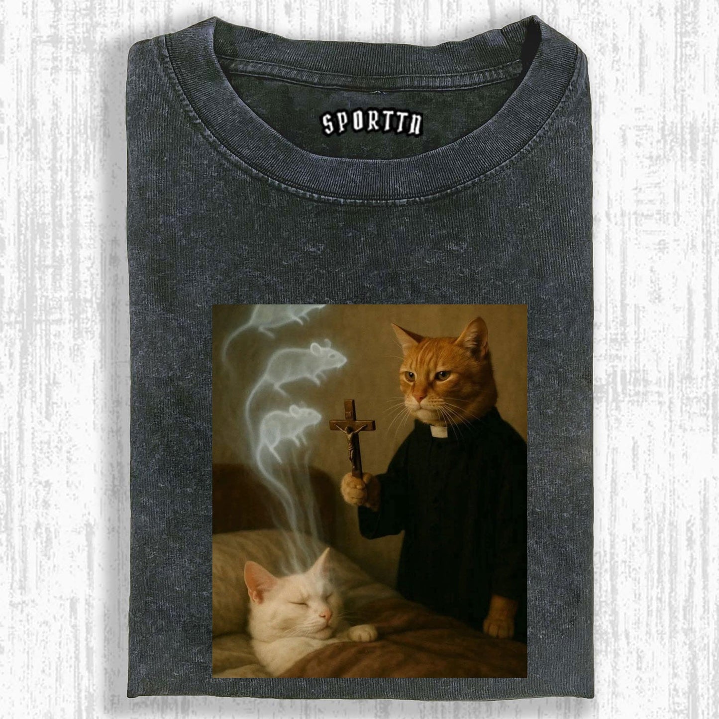 CAT PRIEST &amp; GHOST MICE T-SHIRT 