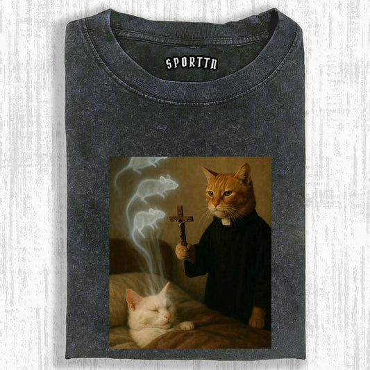 CAT PRIEST &amp; GHOST MICE T-SHIRT 