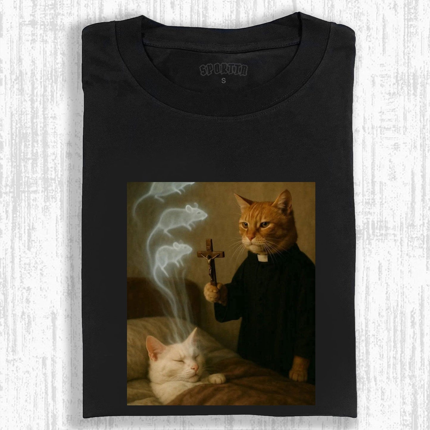 CAT PRIEST &amp; GHOST MICE T-SHIRT 