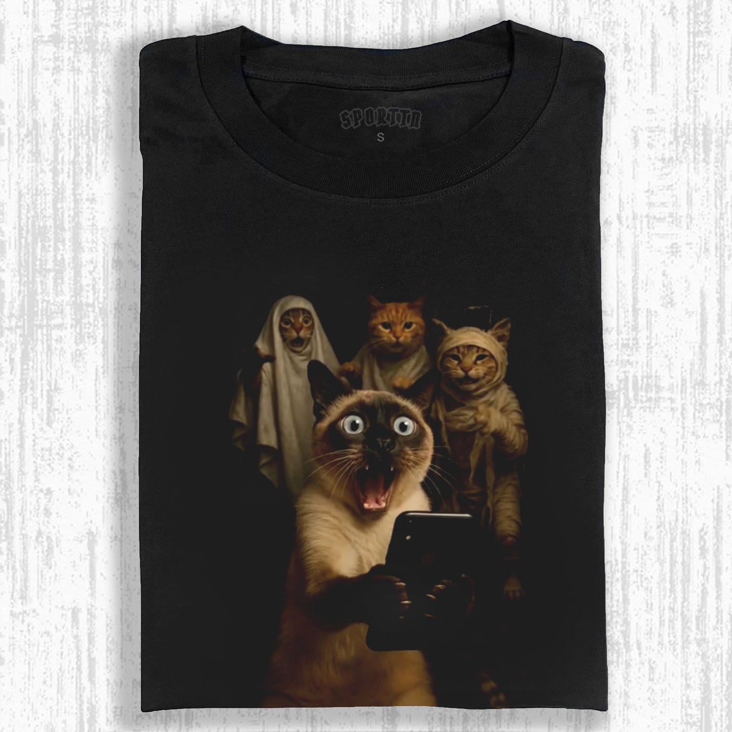 CAT'S THRILLER PARTY SELFIE TEE 