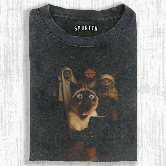 CAT'S THRILLER PARTY SELFIE TEE 