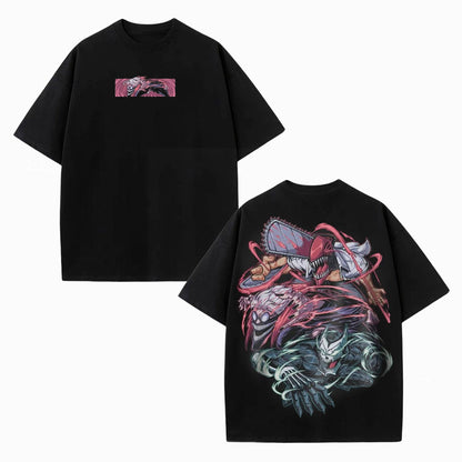CHAINSAWMAN X DANDADAN X KAIJU NO 8 OVERSIZEDTEE-[DS]