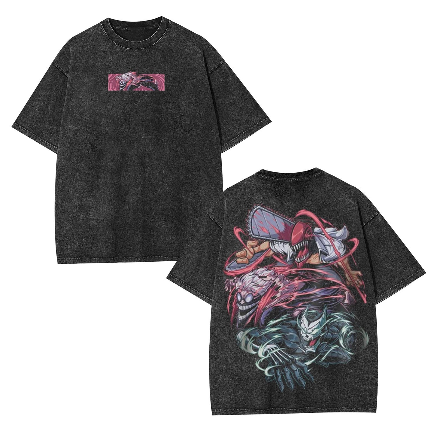 CHAINSAWMAN X DANDADAN X KAIJU NO 8 OVERSIZEDTEE-[DS]