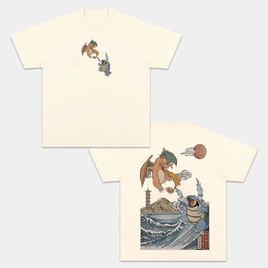 CHARIZARD BULBASAUR VINTAGE TEE丨POKÉMON-[DS]