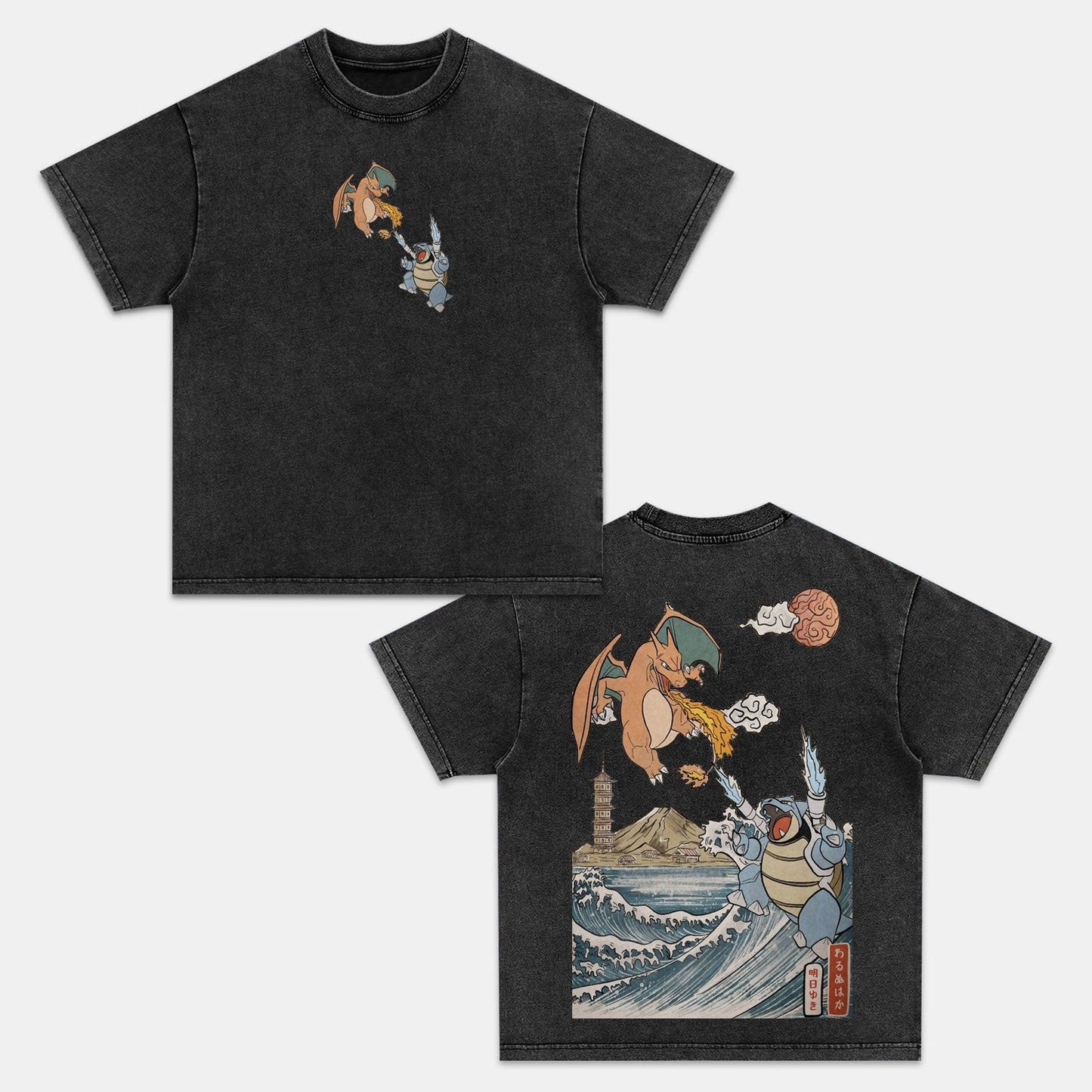 CHARIZARD BULBASAUR VINTAGE TEE丨POKÉMON-[DS]