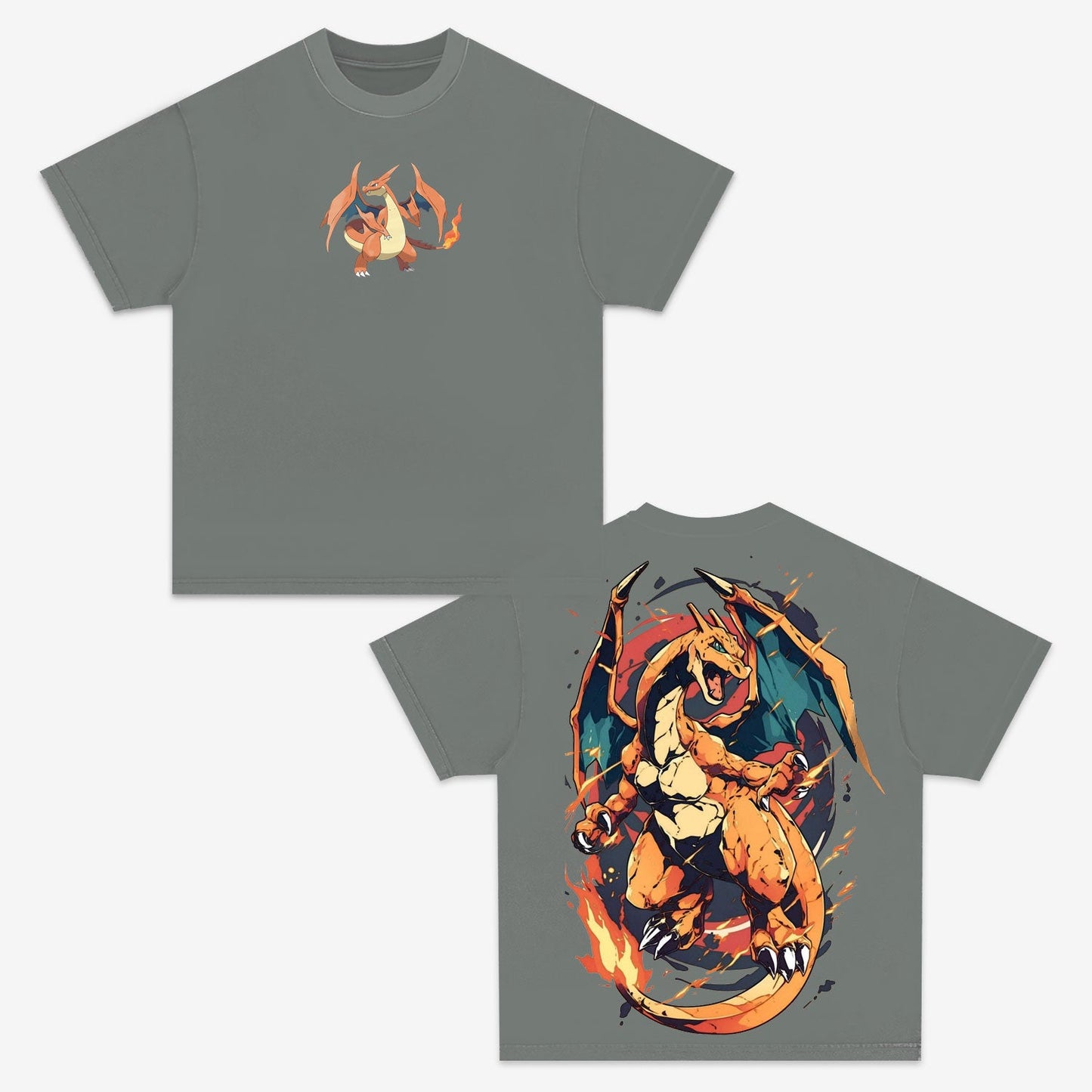 CHARIZARD UNISEX ANIME INSPIRED VINTAGE T-SHIRT丨POKÉMON-[DS]