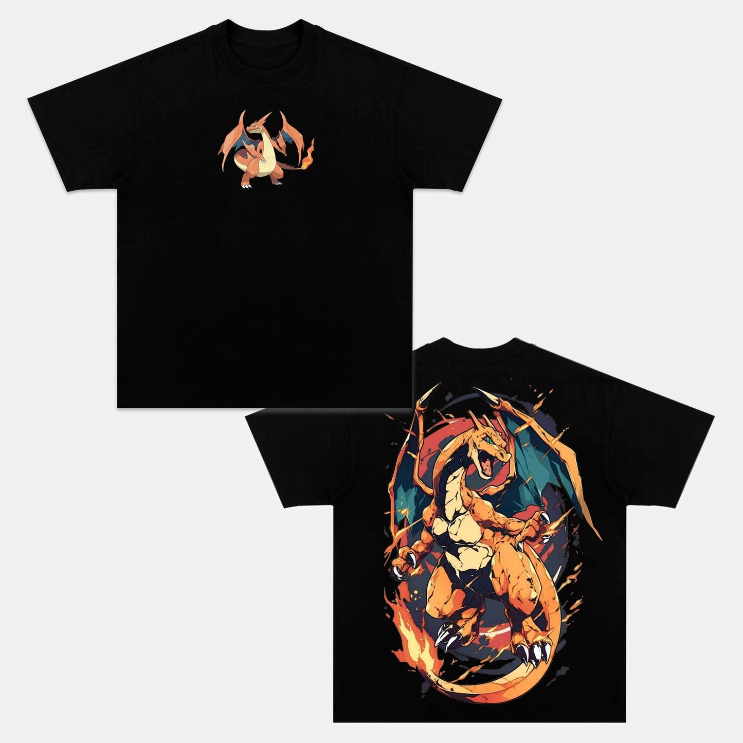 CHARIZARD UNISEX ANIME INSPIRED VINTAGE T-SHIRT丨POKÉMON-[DS]