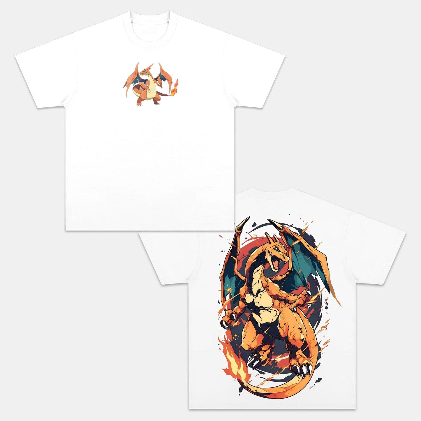 CHARIZARD UNISEX ANIME INSPIRED VINTAGE T-SHIRT丨POKÉMON-[DS]