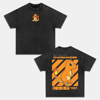 CHARIZARD UNISEX ANIME INSPIRED VINTAGE T-SHIRT丨POKÉMON-[DS]