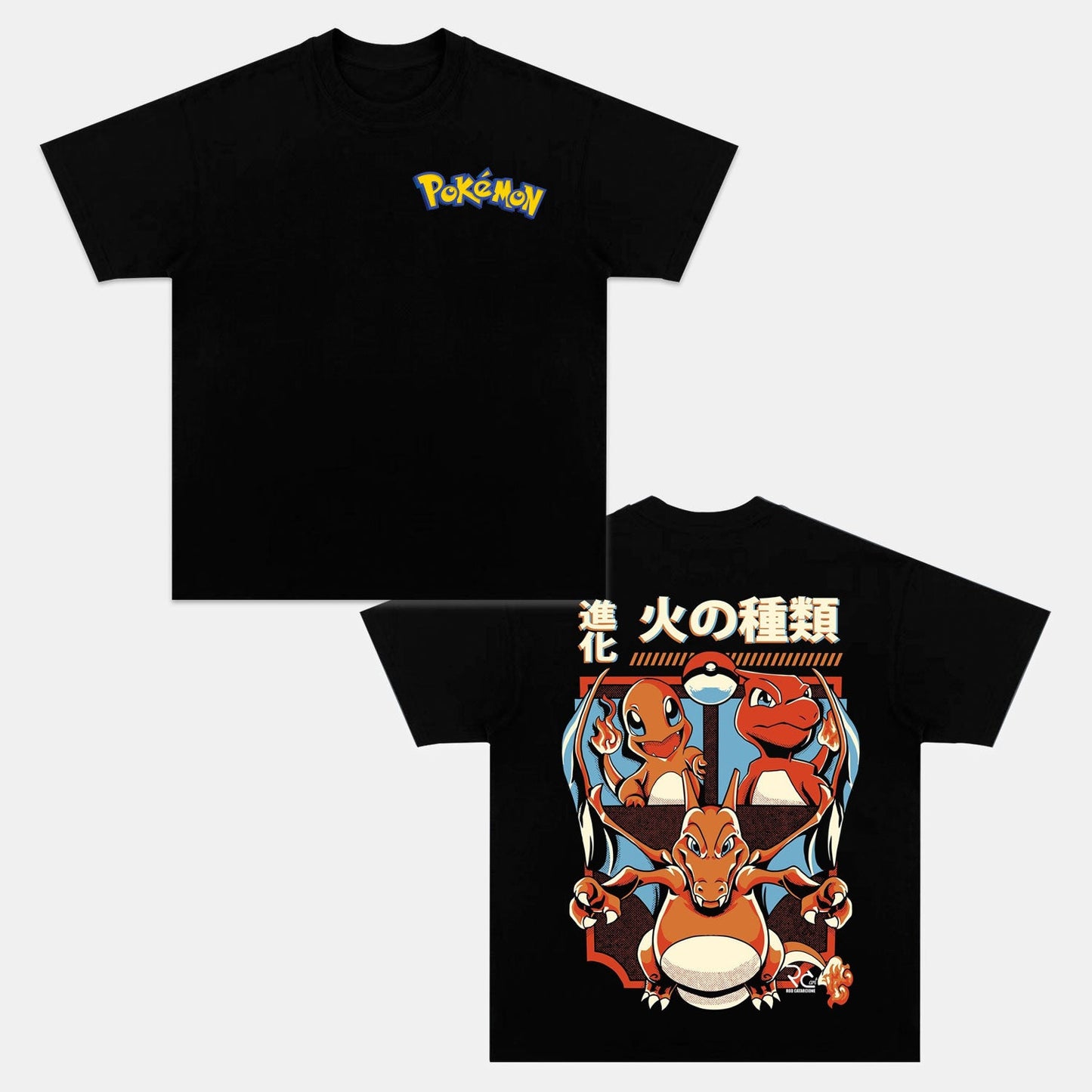 CHARIZARD UNISEX ANIME INSPIRED VINTAGE T-SHIRT丨POKÉMON-[DS]