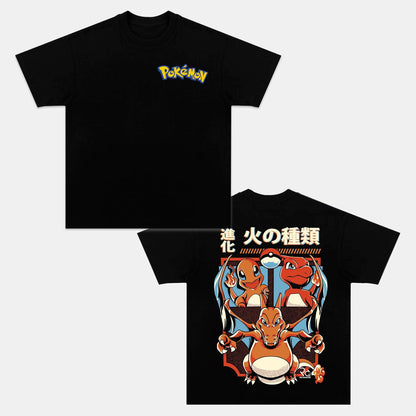 CHARIZARD UNISEX ANIME INSPIRED VINTAGE T-SHIRT丨POKÉMON-[DS]