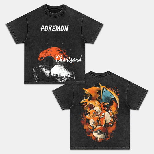 CHARIZARD UNISEX ANIME INSPIRED VINTAGE T-SHIRT丨POKÉMON-[DS]