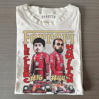 CHARLES LECLERC &amp; LEWIS HAMILTON TEE