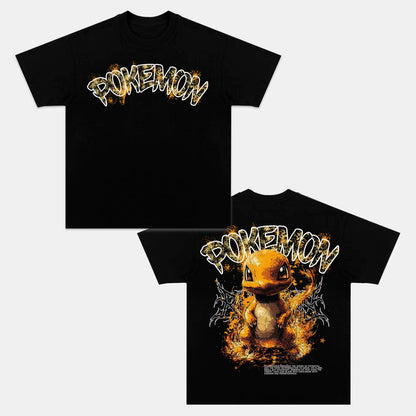 CHARMANDER – THE FIRE TAIL  VINTAGE OVERSIZED TEE  POKÉMON-[DS]