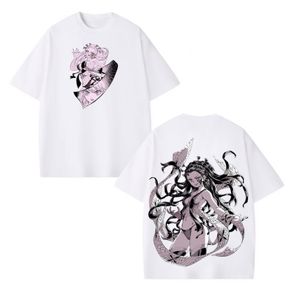 DAKI DEMON SLAYER ANIME UNISEX WASHED T-SHIRT -[DS]