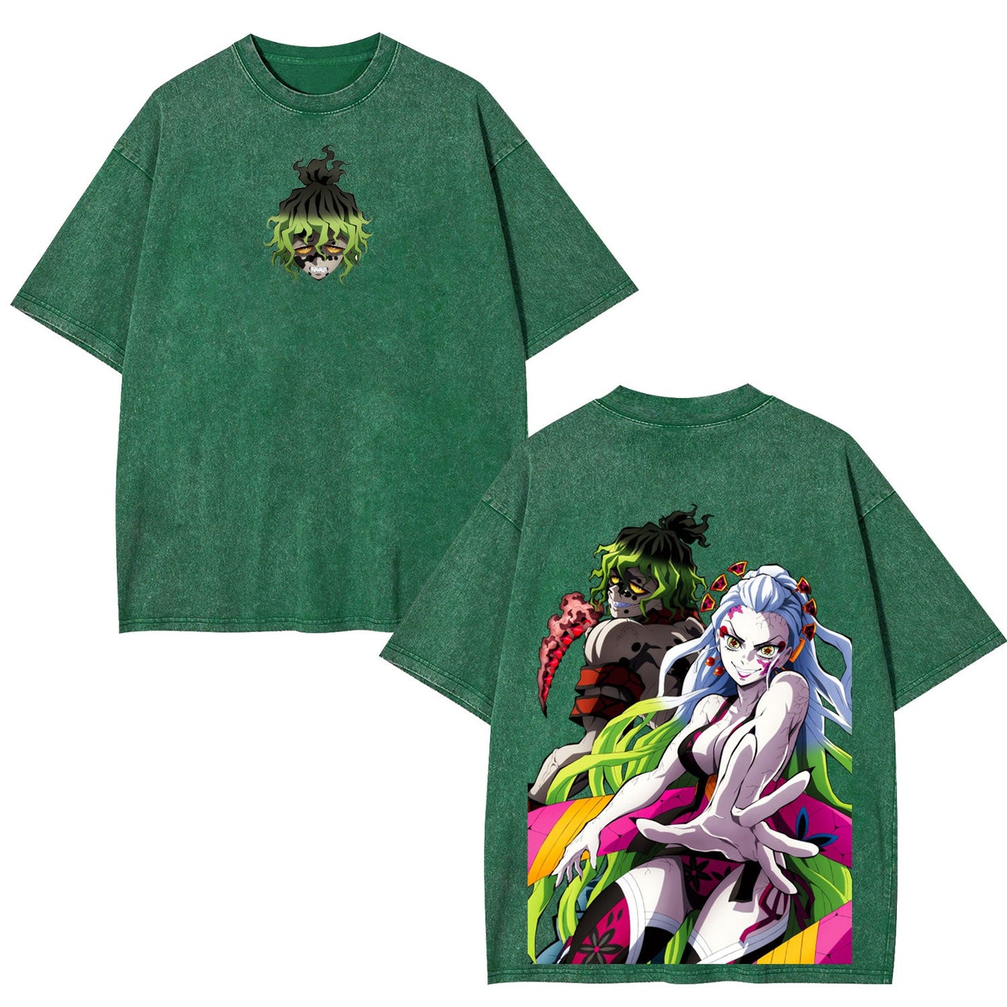 DAKI GYUTARO DEMON SLAYER ANIME UNISEX WASHED T-SHIRT -[DS]