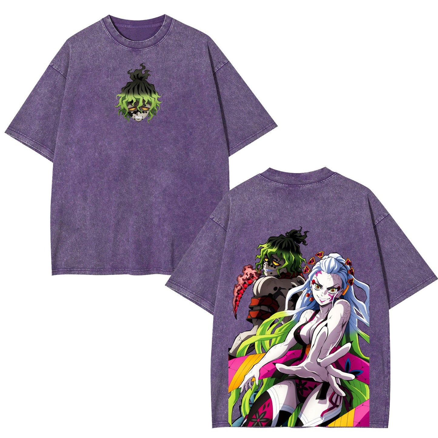 DAKI GYUTARO DEMON SLAYER ANIME UNISEX WASHED T-SHIRT -[DS]