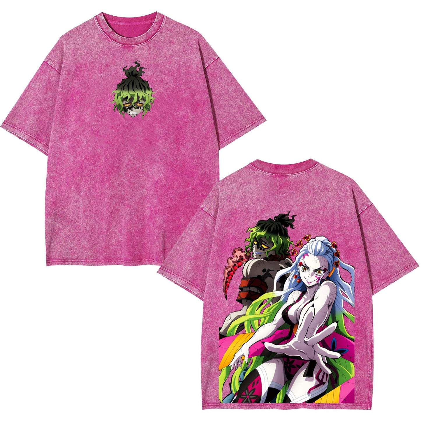 DAKI GYUTARO DEMON SLAYER ANIME UNISEX WASHED T-SHIRT -[DS]