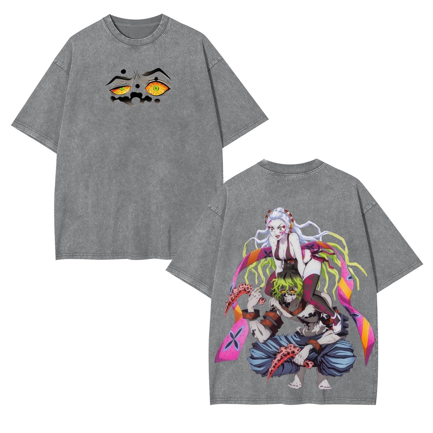 DAKI GYUTARO DEMON SLAYER ANIME UNISEX WASHED T-SHIRT -[DS]