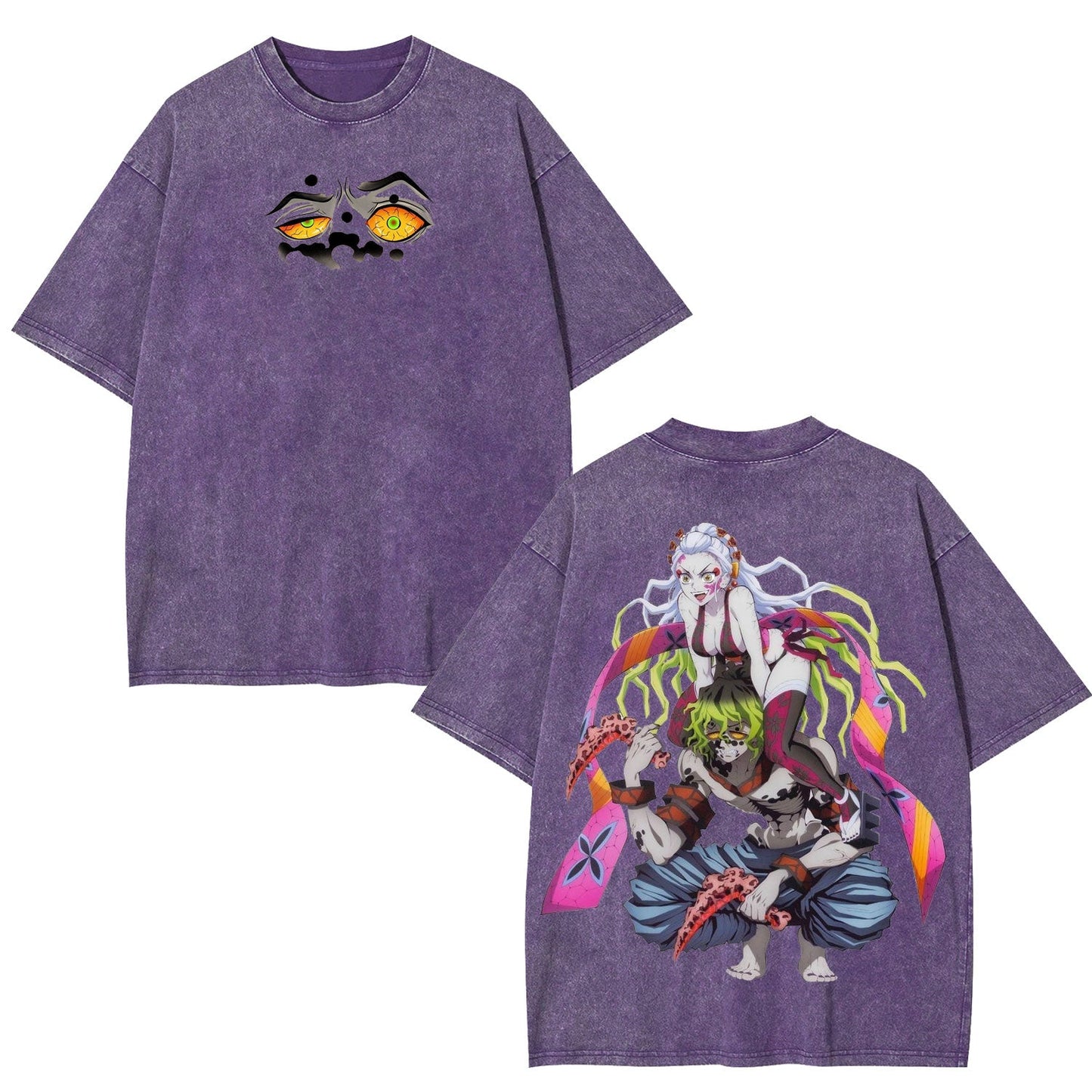 DAKI GYUTARO DEMON SLAYER ANIME UNISEX WASHED T-SHIRT -[DS]