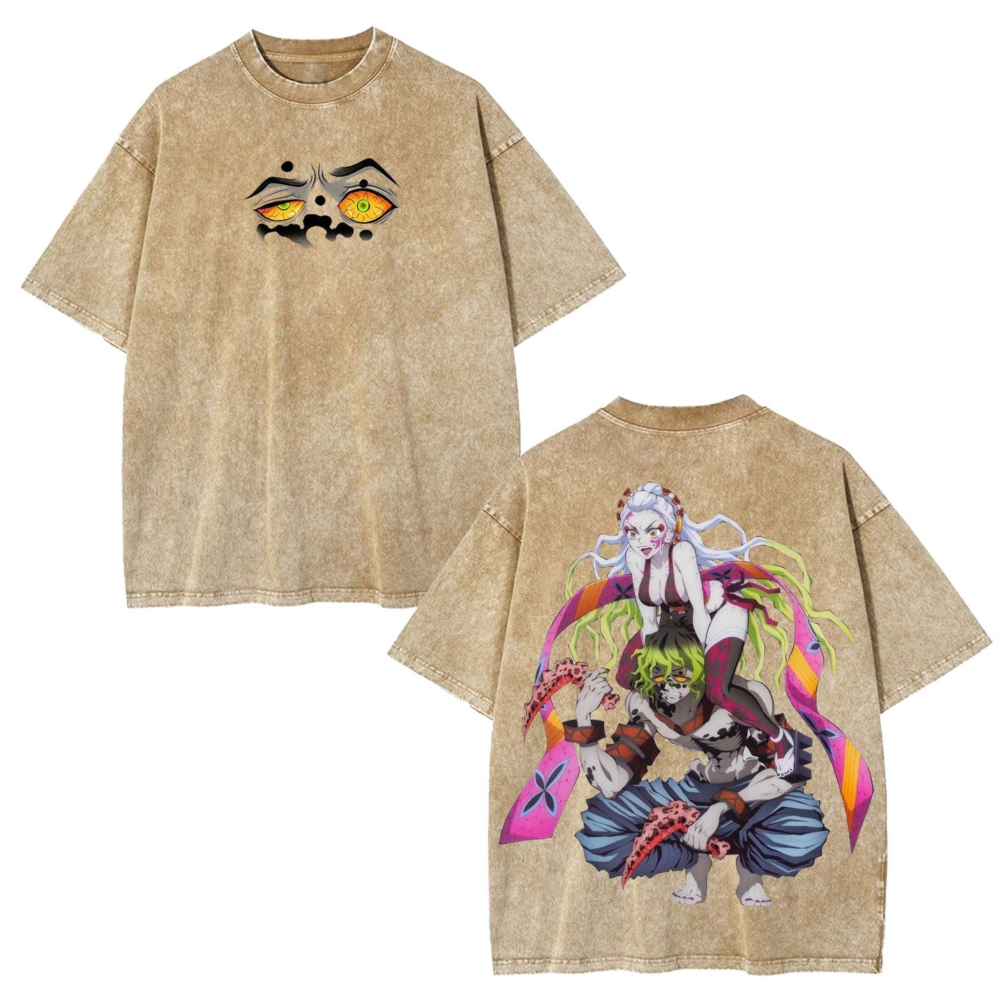 DAKI GYUTARO DEMON SLAYER ANIME UNISEX WASHED T-SHIRT -[DS]
