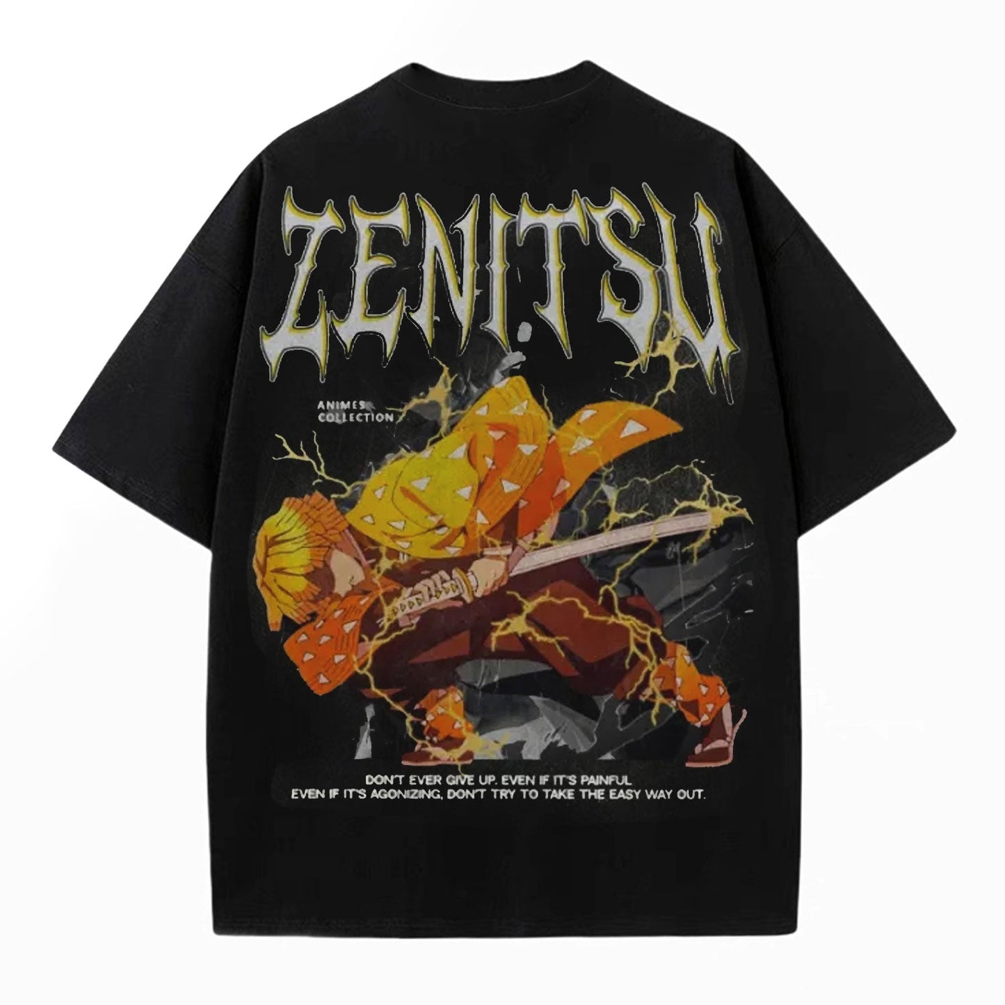 DEMON SLAYER UNISEX ANIME OVERSIZED TEE-[BACK]