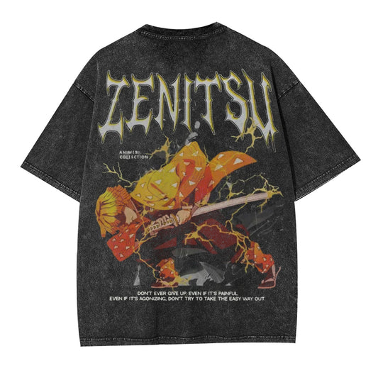 DEMON SLAYER UNISEX ANIME OVERSIZED TEE-[BACK]