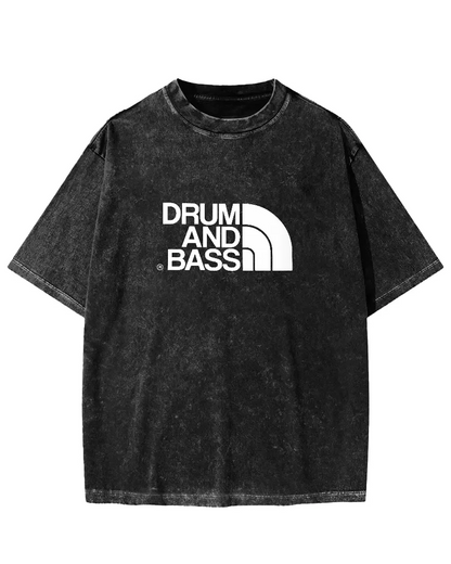 DRUM &amp; BASS VINTAGE WASHED T-SHIRT 
