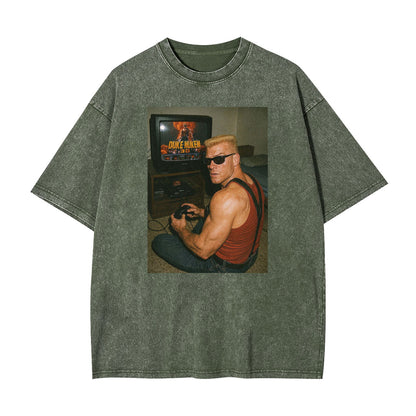 DUKE NUKEM IRL PLAYING HIMSELF AT HOME TEE