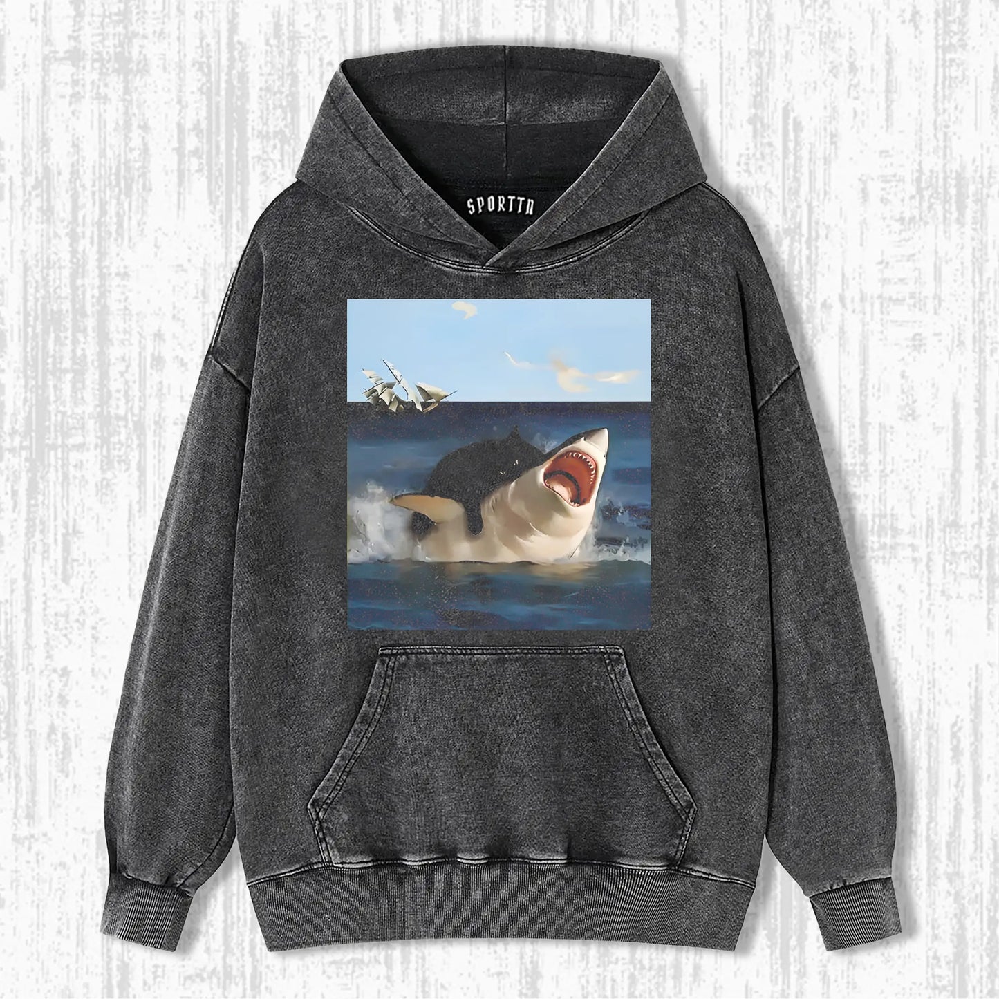 FAT CAT VS. SHARK T-SHIRT