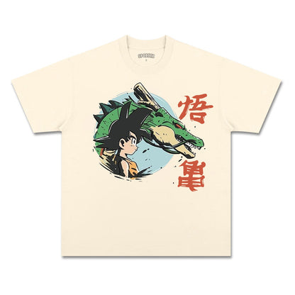 UNISEX ANIME INSPIRED VINTAGE TEE丨DRAGON BALL-[FRONT]