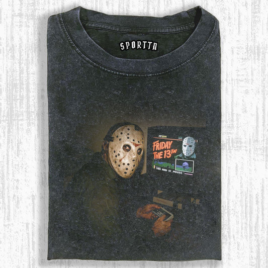 FRIDAY THE 13TH - RETRO GAMING STYLE T-SHIRT