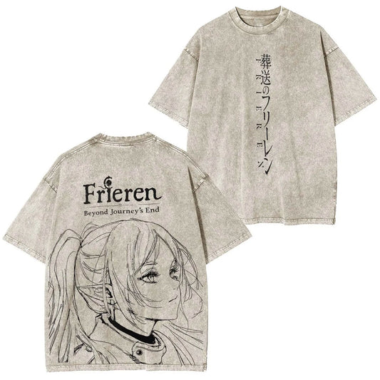 FRIEREN BEYOND JOURNEY’S END ANIME VINTAGE TEE-[DS]