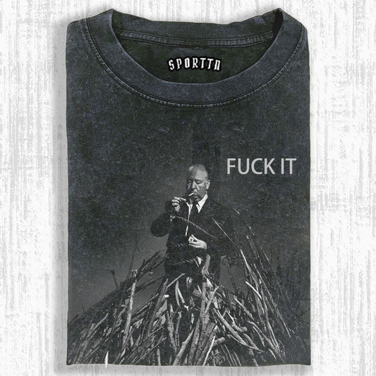FUCK IT ART PRINT CASAUL T-SHIRT 